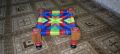 Handmade Mini Charpai Stool | Wooden & Rope Woven Small Chair | Traditional Pakistani Stool. 