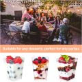 20PCS Plastic 160ml Dessert Cups with Lids Spoons Pudding Cup Dessert Cake Cup Appetizer Jelly Yogurt Mousse Dessert Baking Cup. 