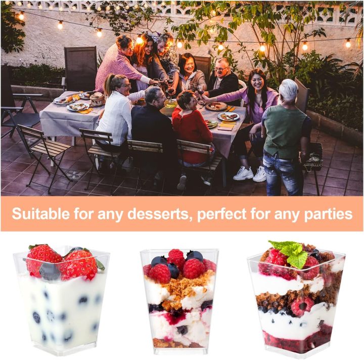 20PCS%20Plastic%20160ml%20Dessert%20Cups%20with%20Lids%20Spoons%20Pudding%20Cup%20Dessert%20Cake%20Cup%20Appetizer%20Jelly%20Yogurt%20Mousse%20Dessert%20Baking%20Cup%20-%20Image%205