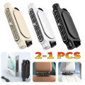 2-1pc Portable Car Seat Fan 3 Speeds Adjustable Car Seat Headrest Fan USB Powered Car Neck Cooler for Front Rear Seat Passenger.