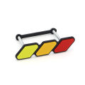 3 Colors Grille Badge Tri Colors Emblem For Toyota Tacoma Tundra 4Runner Highlande Rav4 CHR Strip Air Inlet Auto Car Accessories. 
