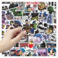 50PCS Gorillaz Stickers Decals For Phone Laptop Suitcase Notebook Skateboard Waterproof Stickers.