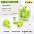 Air31 Wireless Earbuds – Bluetooth 5.3 Transparent ENC Earphones with Deep Bass & Smart Touch Control. 