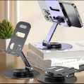 Premium Metal 360° Rotating Bracket – Universal Stand for Phones & Tablets. 