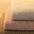 Solid Sherpa Anti-Slip Sofa Cover with PU Label Decor for Living Room Coush Seat Cover, Universal Sofa Slipcover Furniture Towel. 