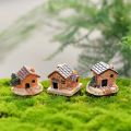 5Pcs/Set Mini Doll House Stone House Resin Decorations for Home and Garden DIY Decorations(Style Random) home decoration item. 