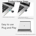 Mouse Jiggler Undetectable Automatic Mover USB Port Undetectable Automatic Shaker Keeps Computer Awake Simulate For PC Laptop. 