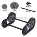 Technology Building Blocks Track Sheet Set High-Tech Bricks Parts Chain Wheel Gear Tire Car Tank Mechanical Accessories 57518. 