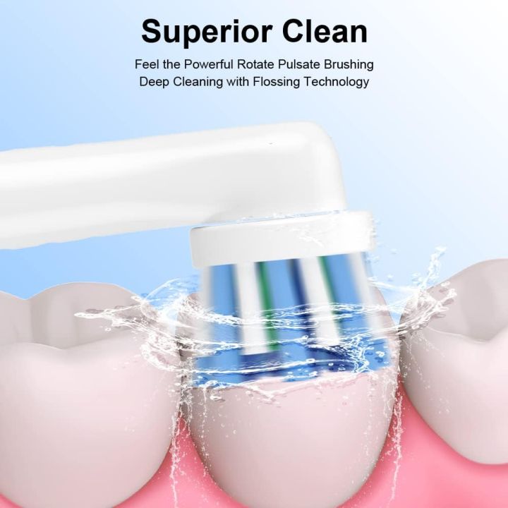 4PCS%20Brush%20Head%20Refill%20for%20Oral%20B%20Electric%20Toothbrush%20Daily%20Sensitive%20Floss%20Cross%20Deep%20Clean%20Brush%20Nozzles%20+%202PCS%20Hygienic%20Caps%20-%20Image%205