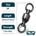 Fishing Ball Bearing Swivel 20~100Pcs with Double Solid Rings Heavy Duty Coppery & Stainless Steel Accessories Connector Tackle.
