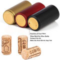 100 Pcs Natural Wine Bottle Corks and Seals Heat Shrink Capsules with Tear Tab for Straight Mouth Wine Bottles Cap. 