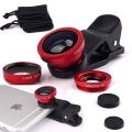 3-in-1 Mobile Lens Kit with Wide, Macro, and Telephoto Lenses for Smartphone Photography. 