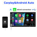 HD 7inch IPS Touch Screen Universal 1Din Caplay Android auto Car Radio Stereo Multimedia Player Autoaudio FM Receiver Monitor.