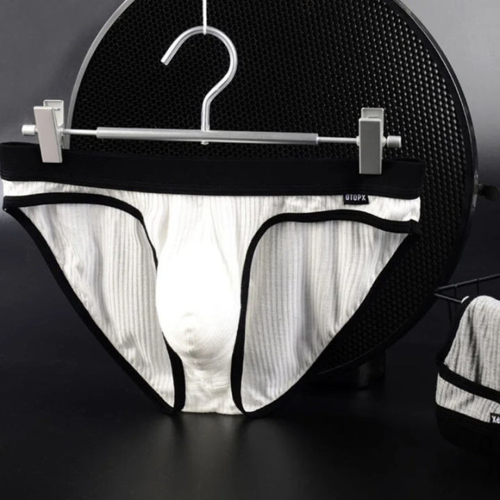 Men's%20Underwear%20Men's%20Modal%20Soft%20%20Briefs%20Absorbent%20Elastic%20Male%20Shorts%20Breathable%20Underpants%20Big%20Scrotum%20Pouch%20U%20Convex%20Briefs%20-%20Image%205