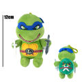New 12/26cm Ninja Turtles Plush Dolls Anime Game TMNT Leo Raph Mike Don key ring Decoration Ornament Toys for Kids Birthday . 