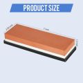 Double Sided Whetstone Non Slip Knife Sharpener Kitchen Knife Scissors Carving Tools Sharpening Stone for Home Restaurant.