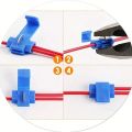 Auto Line Connector T Shape Wire Cable Connectors Terminals Crimp Splitter Car Audio Kit Quick Connection Clip Wire. 