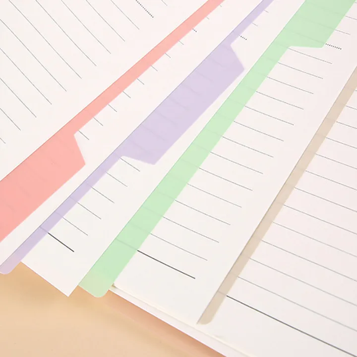 4%20Pcs%20Colorful%20Separator%20Sheets%20A5%20File%20Dividers%20Paper%20Dividers%20Loose%20Leaf%20Page%20Markers%20Binder%20Tabs%20Index%20Classified%20Labels%20-%20Image%202