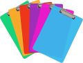 PVC Fiber Non Breakable Clip Board- Flexible Exam Board- School Board- Random Colors. 