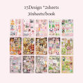 Mr. Paper 2Style 30Sheets/book Vintage Flavors Gallery Series Sticker Book Creative Handbook DIY Scrapbook Framed Albums. 