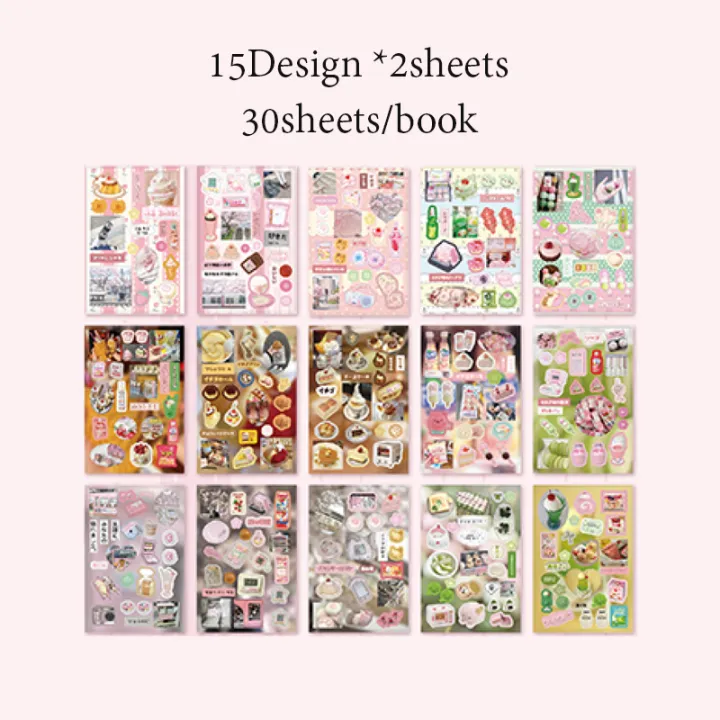 Mr.%20Paper%202Style%2030Sheets/book%20Vintage%20Flavors%20Gallery%20Series%20Sticker%20Book%20Creative%20Handbook%20DIY%20Scrapbook%20Framed%20Albums%20-%20Image%208