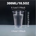 50/100PCS Disposable Transparent Plastic Cups Household Drinking Cups Fruit Juice Coffee Ice Cream Birthday Wedding Party.