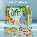 Montessori Baby Busy book My First Quiet Book Paste Early Learning Education Toy Children Toy Matching Game for Babies.