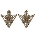 Fashion Golden Brooch Pin For Women Elegant Collar Clip Shirt Accessories Ladies Blouse Decor.