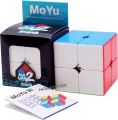 2x2x2 Moyu Stickerless Magic Cube Speed Pocket Cube Moyu Black Puzzle Cube Educational Toys for Children. 