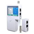 LAN Network Cable Tester -4 in-1 Professional Remote Network Cable Tester- RJ11- RJ45 - USB/BNC Cable  NW-CBTRM1. 