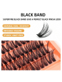 DIY Lash Extensions Kit Mink Lashes Cluster 180Pcs Cluster with LashBond and Seal and LashApplicator and Eyelash Brush. 