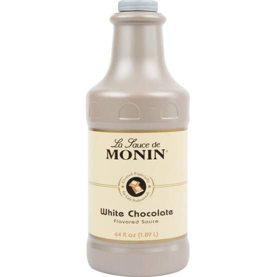 Monin White Chocolate Flavoured Sauce 1.89 Ltr