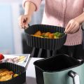 Reusable Air Fryer Silicone Liners Square Non Stick Basket Mat for 4-7QT Air Fryer Oven Microwave Baking Airfryer Accessories.