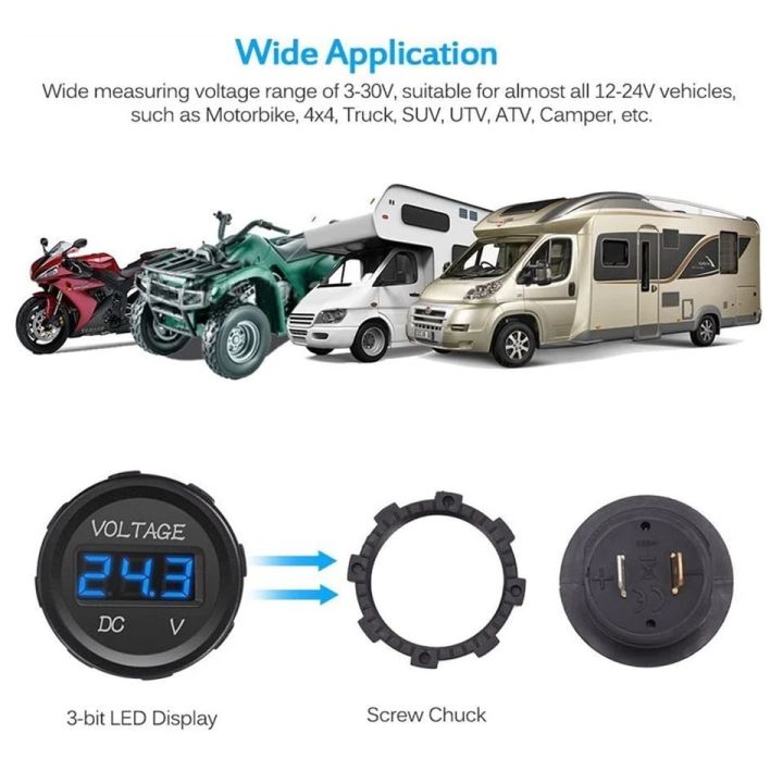 Car%20Motorcycle%20Voltmeter%20DC%205-48V%20Mini%20Digital%20WaterproofLED%20Panel%20Tester%20Display%20Round%20Volt%20Meter%20Gauge%20-%20Image%208