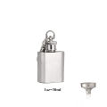 LMETJMA 1 4 5 6 7 8 9 10 oz Stainless Steel Hip Flask with Funnel Pocket Hip Flask Alcohol Whiskey Hip Flask Screw Cap KC0139. 