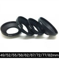 49 52 55 58 62 67 72 77 82mm Black Camera Metal Lens Hood Wide Angle Screw In Mount Lens Hood for   for  Pentax. 