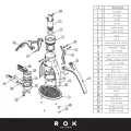 Hillkoff: ROK Espresso GC machine spare parts original accessories parts genuine accessory parts. 
