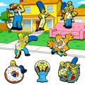 8Pcs Simpsons Family Homer Marge Bart Lisa Maggie Enamel Pins Cartoon Character Brooches for Backpacks Badges Fashion Jewelry. 