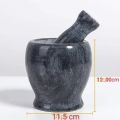 Marble Mortar and Pestle-Black (Pack Of One) Large Size. 