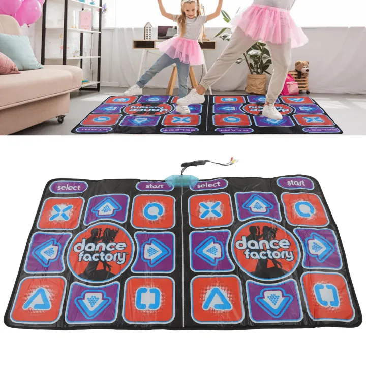 Electronic Dance Mat Wireless 2 Player AV Interface Remote Control High ...