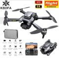 Drone with 4K Camera for ults 90° Rotatable 4K Dual HD Camera Long Flight 5GHz FPV Drone pcz. 