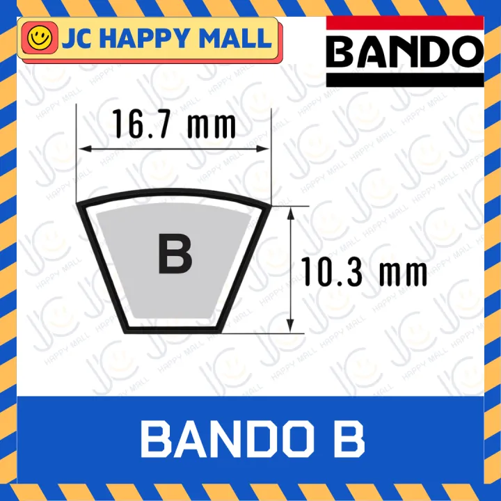 Bando%20B114%20B115%20B116%20B117%20B118%20B119%20B120%20B121%20B122%20B123%20B124%20B125%20B126%20B127%20B128%20B129%20b130%20B131%20B132%20flat%20belt%20V-belt%20motor%20belt%20*%20price%20per%201%20*%20Bando%20B%20100%25%20genuine%20-%20Image%202