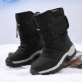 Brand Men's Winter Shoes Waterproof Men's Boots Warm Plush Couple Snow Boots Outdoor Non-slip Hiking Boots Men Work Ankle Boots. 