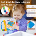 Soft Baby Cloth Book 3D Animal Tail Cloth Book Newborn Montessori Education Toy 0-12 Months Sensory Early Learning Stroller Toys. 