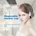 100/200/500/1000 Pcs Disposable Shower Cap for Extension Clear Beauty Hair Hat Shower Cap Elastic Mesh Shape Waterproof Bath Hat.