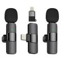 k9/k8 Wireless Lavalier Dual Mini Microphones Cordless Mic, Phone Collar Clip-on Tiny Lapel Lav for Vlog/Tiktok/Youtube/Video Record/no Bluetooth. 
