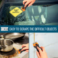 Auto Glass Cleaning Scraper Tool for Car Windows Stickers Non Scratch Scraper with Metal+Plastic Blades Oven & Hob Scraper. 