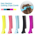 Professional Hair Grip Clamps Salon Hair Section Cutting Clips Comb Barber Dyeing Perm Hair Pins Home DIY Barrette Hair Styling. 