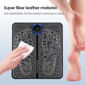EMS Foot Massager Mat with Muscle Stimulator - Simulated Massage Therapy for Foot, Hands, Arms, Shoulder, Arthritis Pain and Varicose Veins - Drug-Free Pain Relief. 