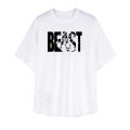 Mens Oversized Loose Running T-Shirts Letters Fitness Sports Half Sleeve T Shirt Summer Mesh Quick Dry Breathable Gym Clothing.